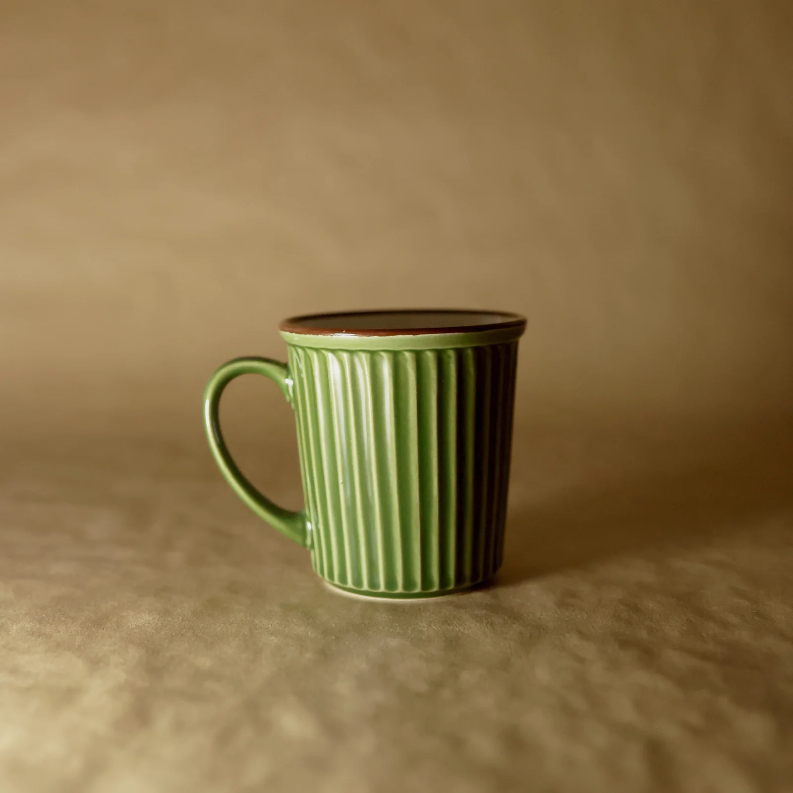 日本制简约美浓烧手工茶咖啡杯四件套